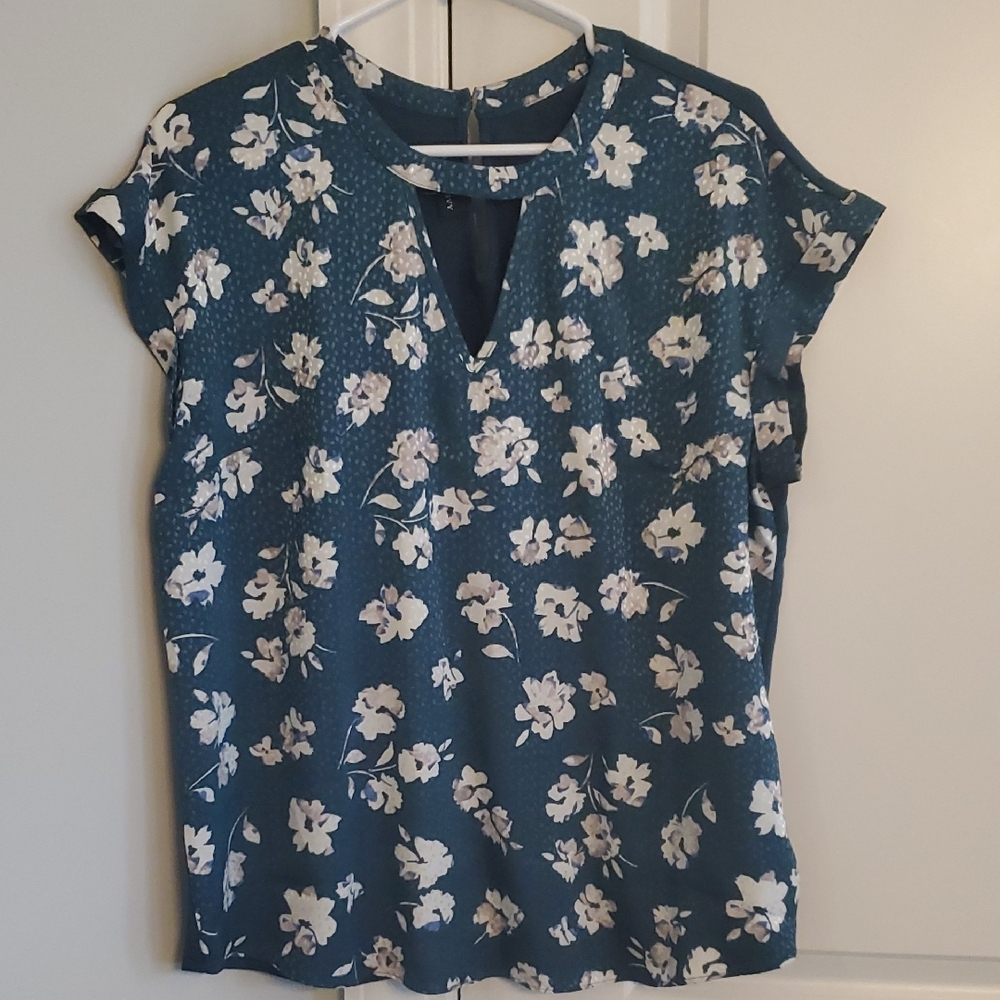 Fortune & Ivy Teal Blue Women's Top